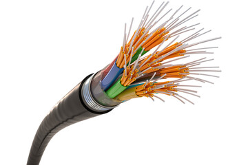 Fiber Optics, transparent background