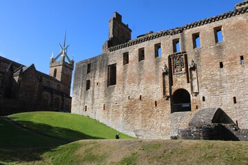 The eastern range of Linlithgow Palace.