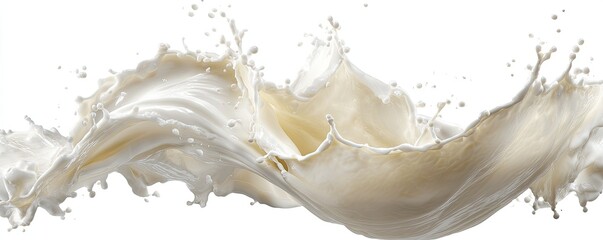 Milk splash against a white background (2)