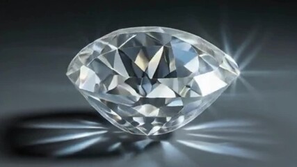 Close up 4K animation of rotating sparkling diamond on dark background
 - Powered by Adobe