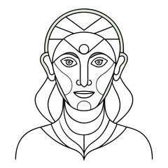 vector illustration of a woman