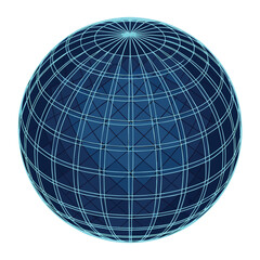 wireframe globe vector