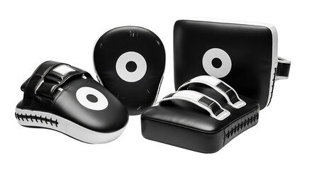 Boxing focus mitts and hand pads isolated on Transparent background