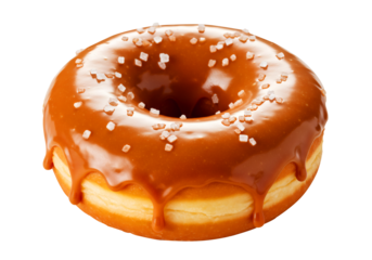 Salted Caramel Donut Glazed Sweet Dessert Bakery Food Pastry Fried Dough Sugar Treat