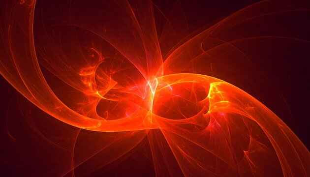 Abstract fiery fractal design (1)