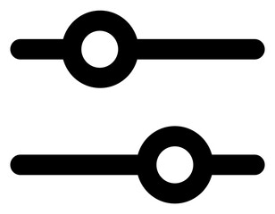 Modern control sliders for precise adjustment and customization in digital interfaces