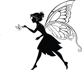 Magical Fairy Reaching for Stars – Fantasy Illustration