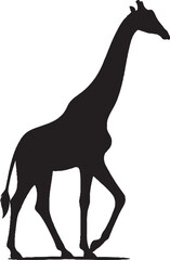 giraffe silhouette vector