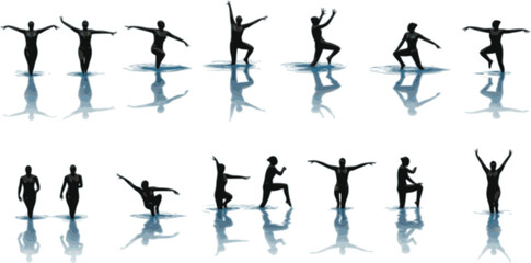 set of Tow truck, Car towing vector icon set isolated on white. Car evacuation sign. Transparent background PNG, cutout	
