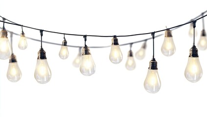 String of vintage-style light bulbs