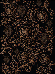 Bronze Roses Background