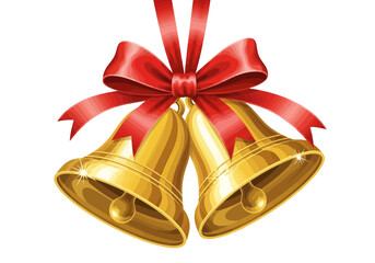 Vector art of santa claus with a group of happy people on a street during christmas time, festive atmosphere