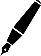 Pen Icon.Pen Line Icon with Editable Stroke and Pixel Perfect.classic hand writing tool for calligraphy.Copywriting Related Vector, pen logo silhouette vector design template premium, sign up icon