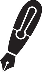 Pen Icon.Pen Line Icon with Editable Stroke and Pixel Perfect.classic hand writing tool for calligraphy.Copywriting Related Vector, pen logo silhouette vector design template premium, sign up icon