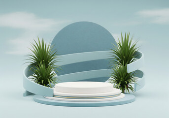 "Botanical Product Pedestal"
