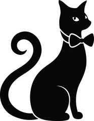 black cat silhouette icon