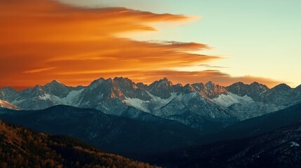Sunrise from the mountains