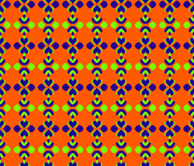 Halloween Hearts Pattern Seamless Repeat