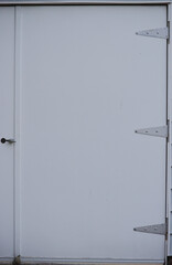 White shed door