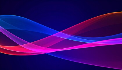 Abstract flowing lines of vibrant colors