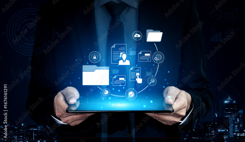 Aufkleber document management system for secure file storage, organized access, and efficient digital workflow