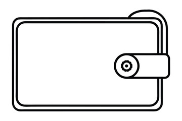 Naklejka premium Simple rectangular line art illustration