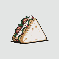 sandwich vector illustration