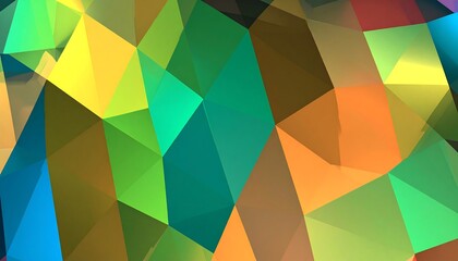 Abstract geometric pattern of vibrant polygons (1)