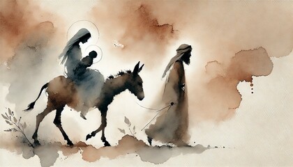 Holy Family Fleeing to Egypt, Gospel of Matthew narrative.