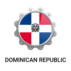 Dominican Republic Flag Emblem - Iconic Symbol of National Pride and Heritage