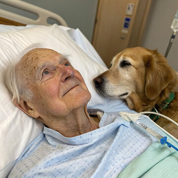 idoso internado olho azul poucos soro