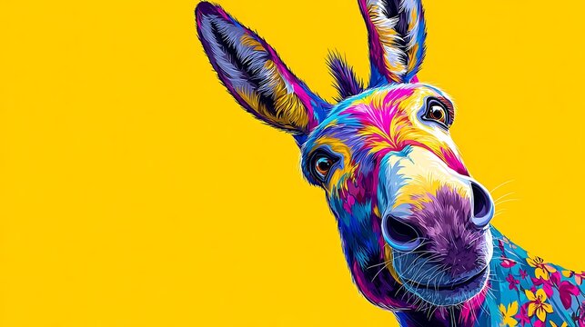 donkey pop art style