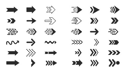 Iconic Arrow Collection: Various Styles for User Interface and Graphic Design

