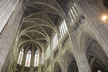 Cathédrale Saint André, cathédrale de style gothique, ville de Bordeaux, département de la...