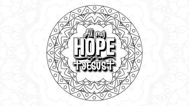 Bible Verse Quote Video. Christian Holy Quote Animated Video