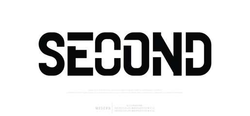Second modern creative minimal alphabet small letter logo design