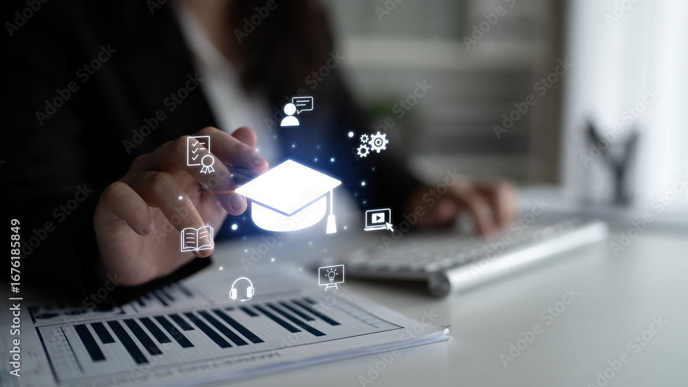 Poster cloud computing, cloud strategy, and cloud technology transforming digital infrastructure with scala