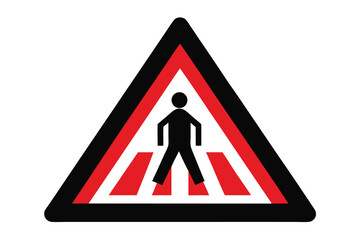 Red equilateral triangle graphic design