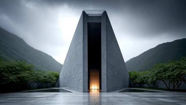 Minimalist Architecture Stands in Nature
