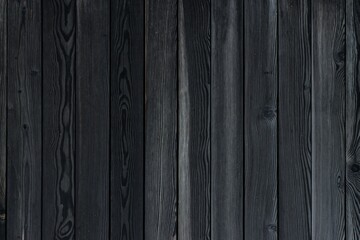 Obraz premium Elegant Black Wood Paneling Against Dark Background