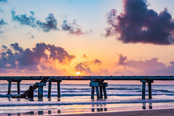 Fototapeta premium sunset on the beach