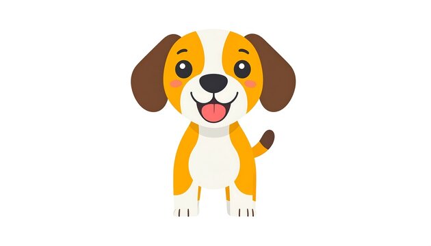 Cute cartoon dog illustration (1)