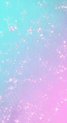 Pink Blue Gradient Background with Sparkling Stars for Fantasy and Magical Design Elements