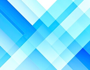 Abstract geometric design with light blue and white squares and lines
