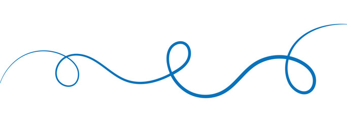 Wavy line with flowing curves. Seamless pattern of continuous wavy lines. Abstract squiggles in a psychedelic wiggle design. Flat vector illustration isolated on white background.