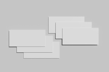 Blank gift voucher for mockup - 3D Rendering