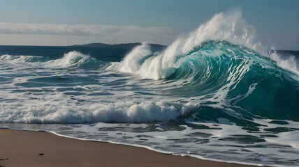 waves on the beach