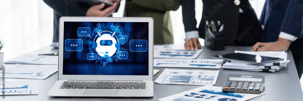 Poster chatbot software application for brisk online business that automatically reply to customer question