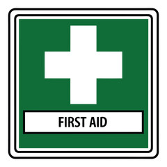 Obraz premium High resolution first aid medical symbol graphic