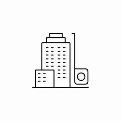 city skyscraper icon sign vector